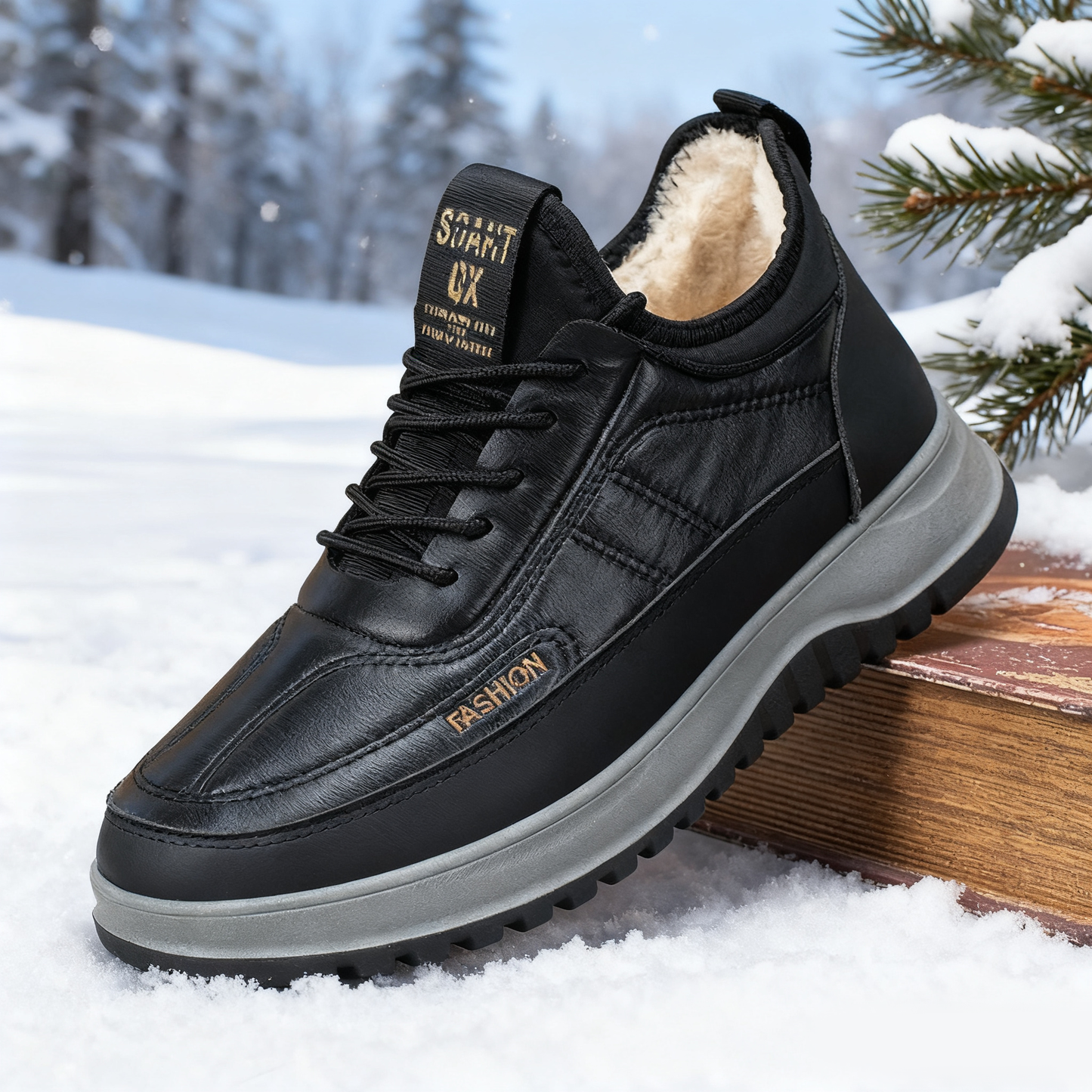 ⛄🔥【39-45】2025 Męskie zimowe buty sportowe, skóra naturalna, wodoodporne, miękka podeszwa i aksamit, nowe