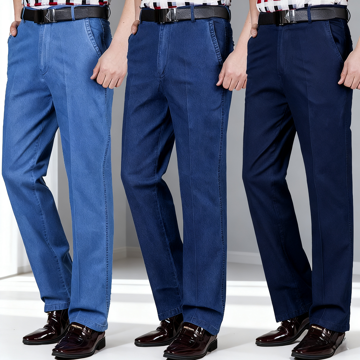 👖👖 【💥Gorąca wyprzedaż】 2025 Nowe męskie jeansy z wysokim stanem, plus size