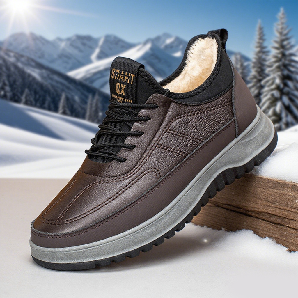 ⛄🔥【39-45】2025 Męskie zimowe buty sportowe, skóra naturalna, wodoodporne, miękka podeszwa i aksamit, nowe