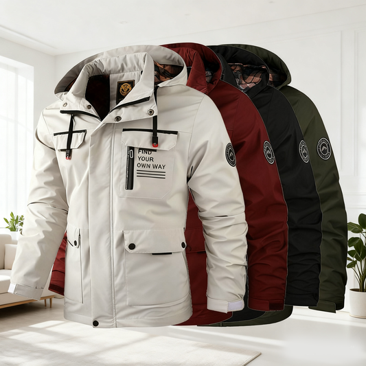 🔥🔥【Promocja odzieży zimowej‼】 【M-6XL】Jesień i zima męska gruba ciepła wiatroszczelna i wodoodporna kurtka