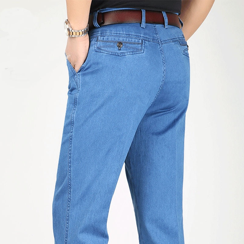 👖👖 【💥Gorąca wyprzedaż】 2025 Nowe męskie jeansy z wysokim stanem, plus size