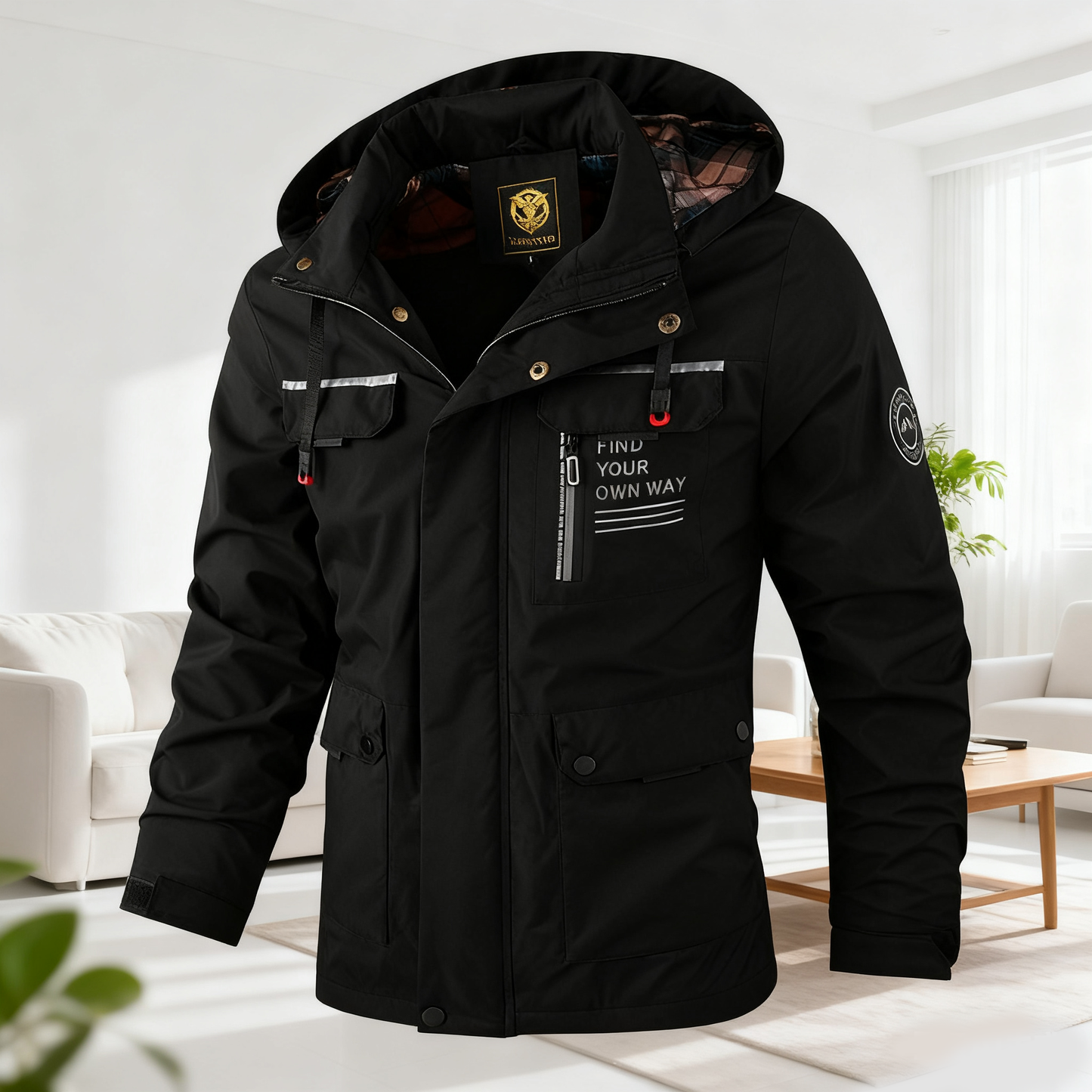 🔥🔥【Promocja odzieży zimowej‼】 【M-6XL】Jesień i zima męska gruba ciepła wiatroszczelna i wodoodporna kurtka