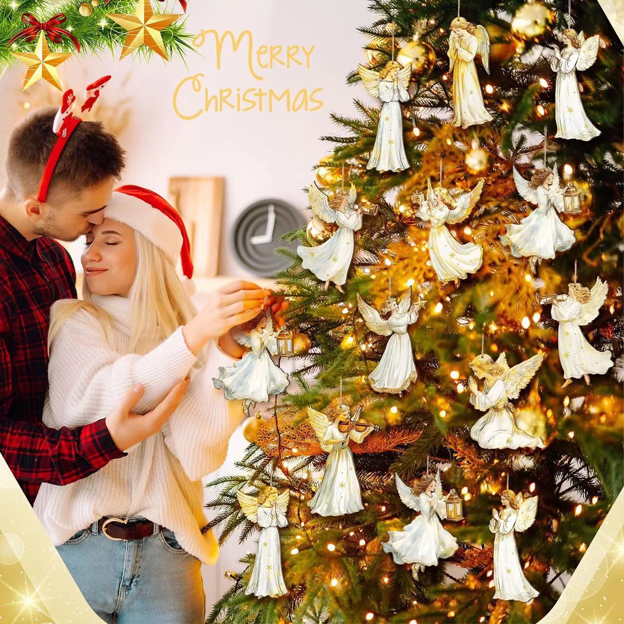 🔥🎁Drveni ukras anđela Dekoracije za dom