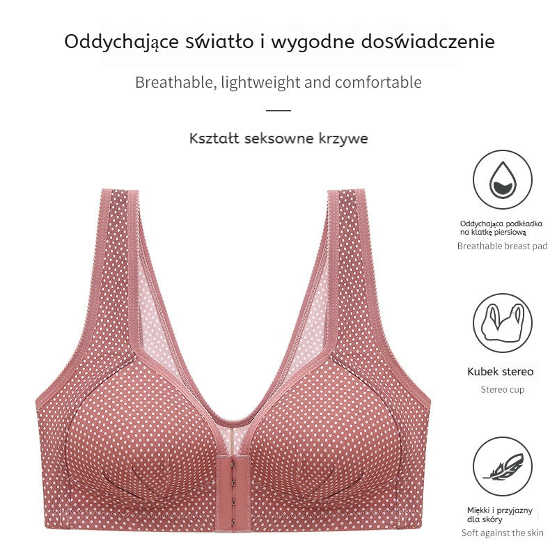 【3 pary】 Wysokiej jakości bezszwowy biustonosz push-up, modny i seksowny-4095029
