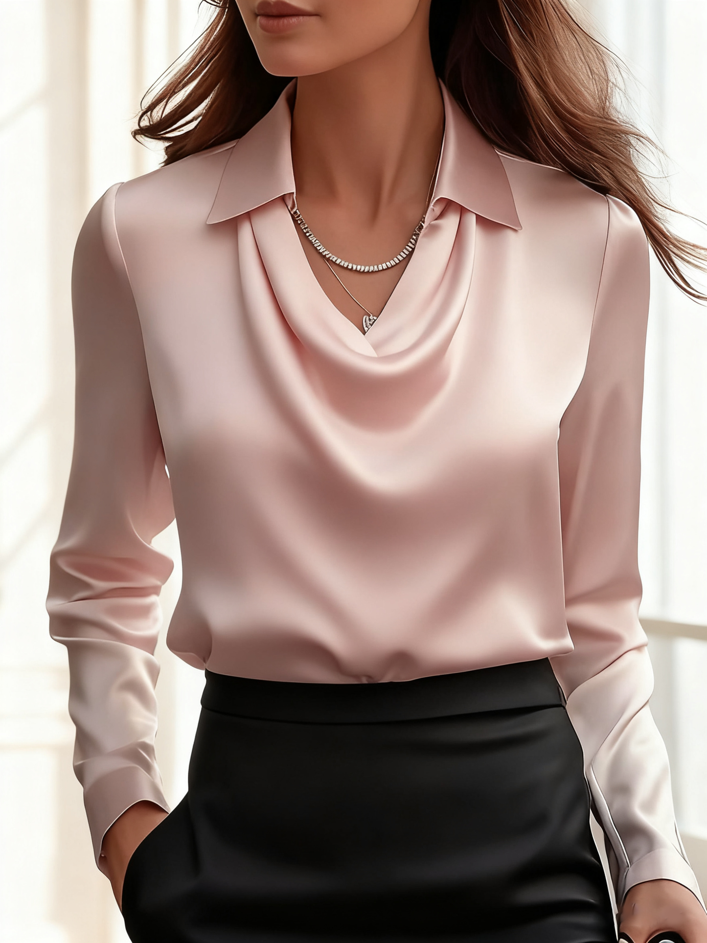 🔥【Nowości na jesień】✨Modna jedwabna koszula 2025 dla eleganckiego stylu – miękka tkanina, nowoczesny krój i idealny wybór na każdy dzień!