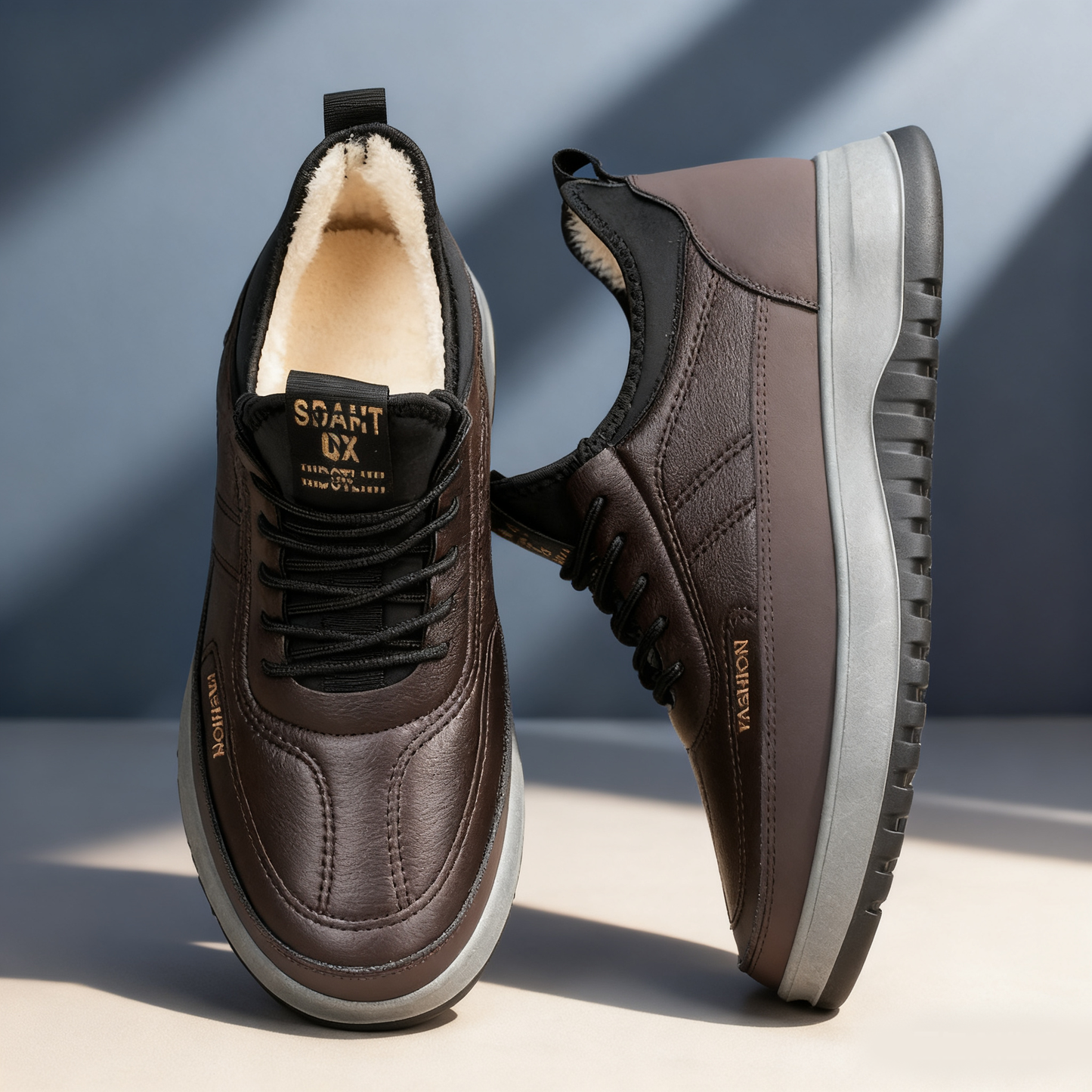 ⛄🔥【39-45】2025 Męskie zimowe buty sportowe, skóra naturalna, wodoodporne, miękka podeszwa i aksamit, nowe