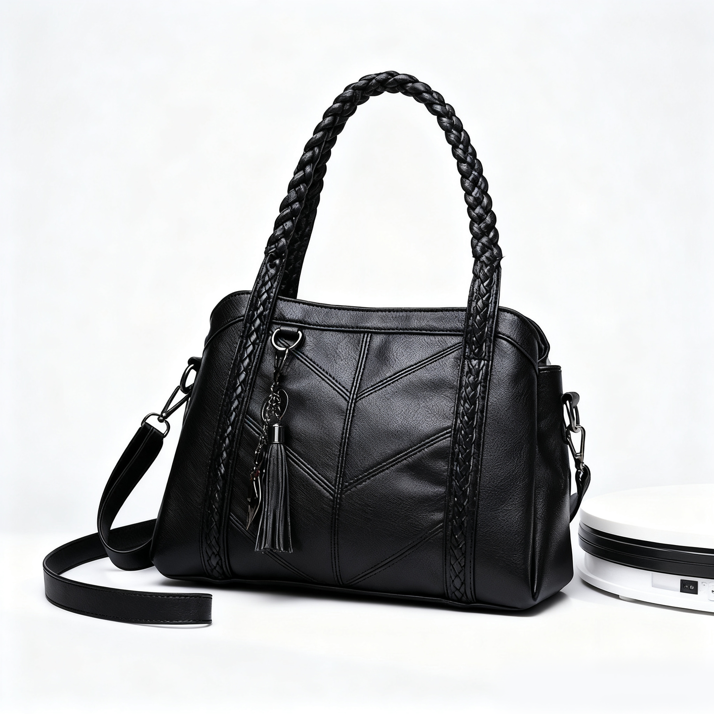 👜💟【50% ZNIŻKI】Torba z miękkiej skóry, torebka, duża pojemność, trzy przegrody, wodoodporna i odporna na zarysowania