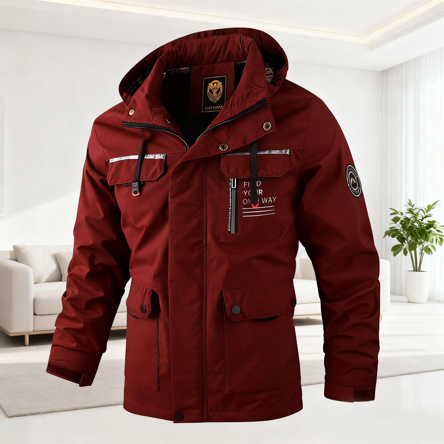 🔥🔥【Promocja odzieży zimowej‼】 【M-6XL】Jesień i zima męska gruba ciepła wiatroszczelna i wodoodporna kurtka