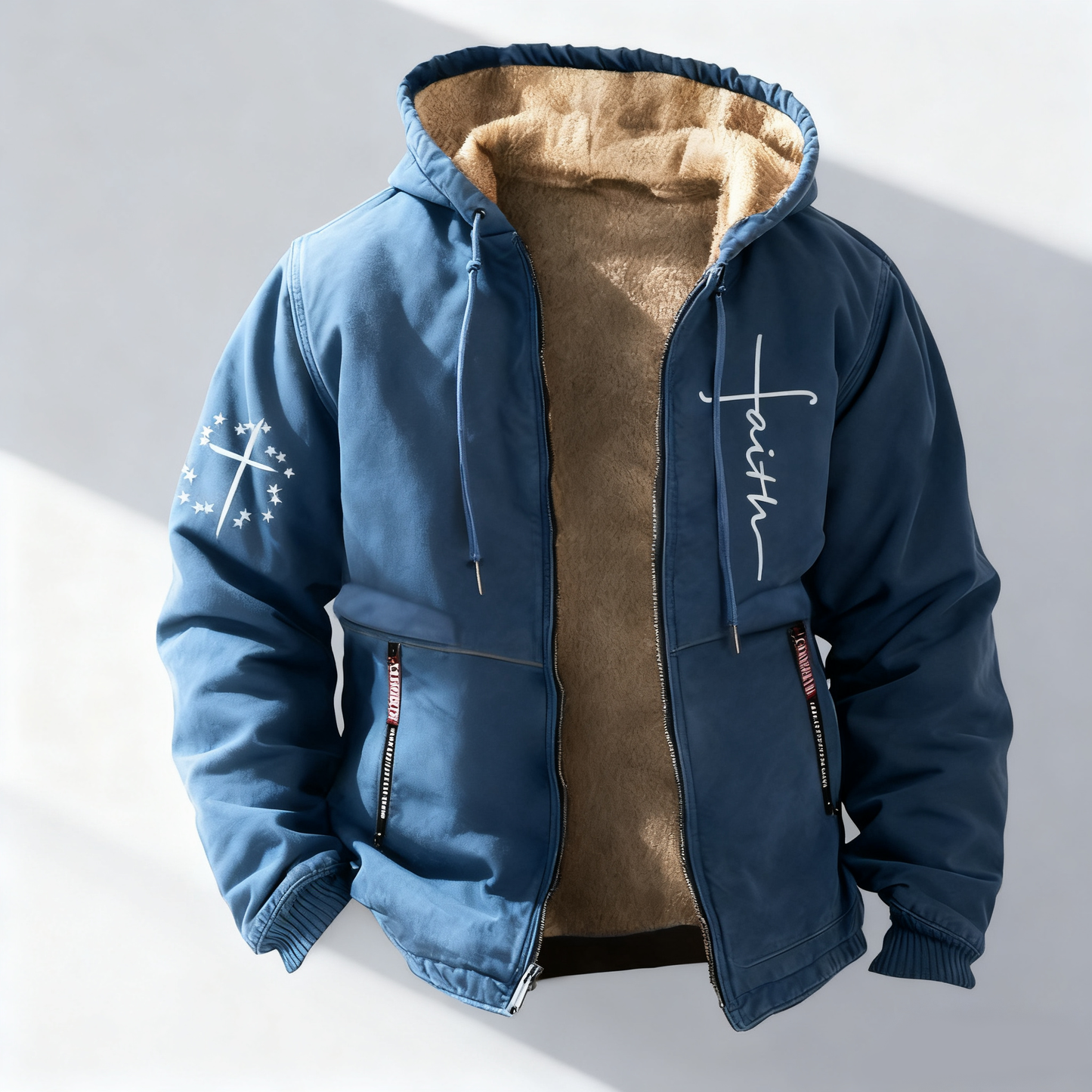 🔥🔥【S-3XL】 Modna, jesienna i zimowa, pogrubiona, aksamitna kurtka męska na co dzień-4112457