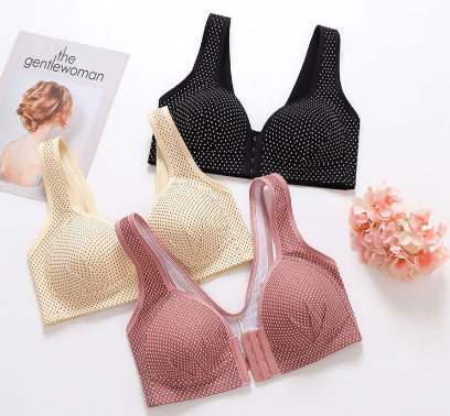 【3 pary】 Wysokiej jakości bezszwowy biustonosz push-up, modny i seksowny-4095029