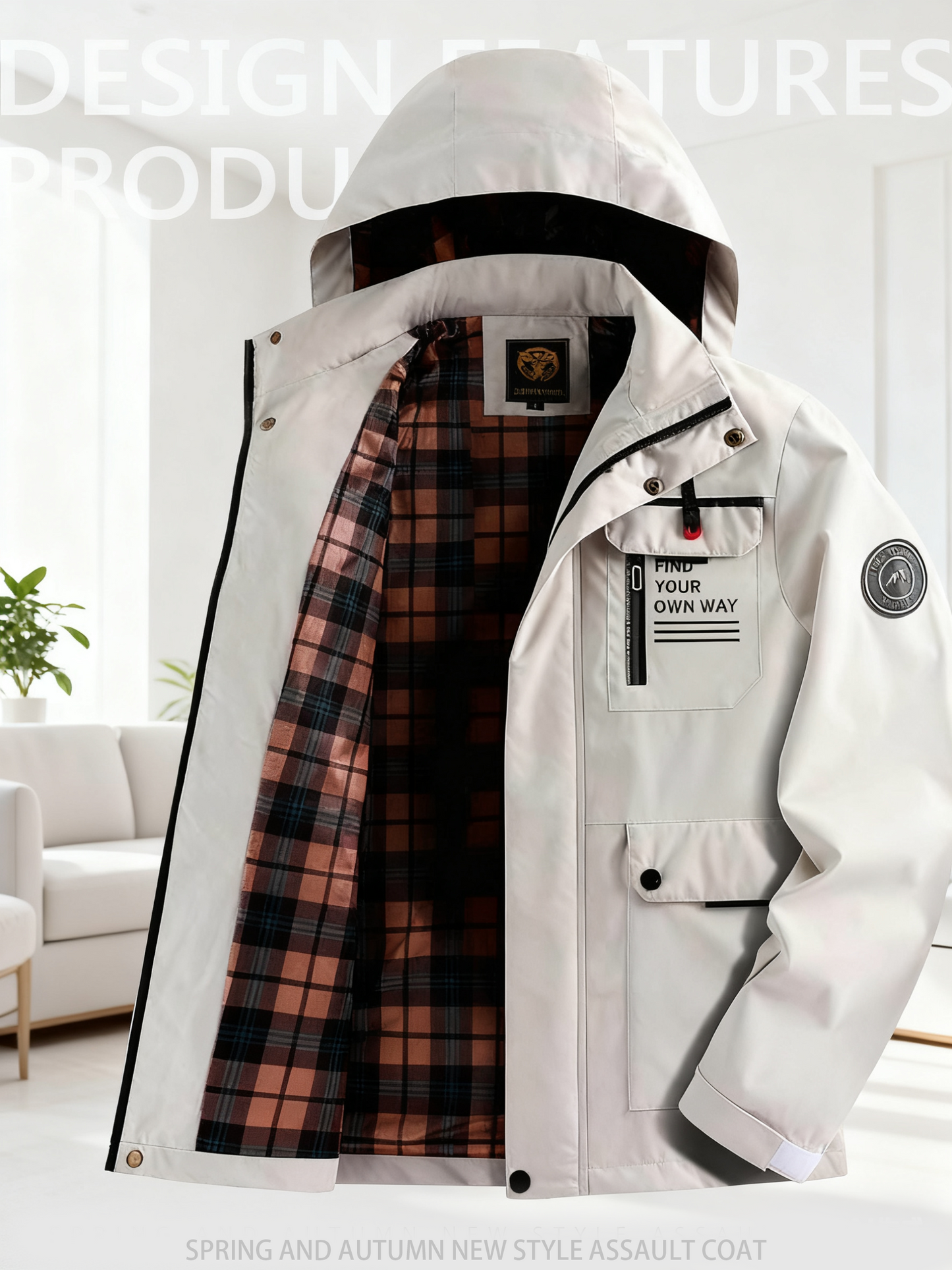 🔥🔥【Promocja odzieży zimowej‼】 【M-6XL】Jesień i zima męska gruba ciepła wiatroszczelna i wodoodporna kurtka