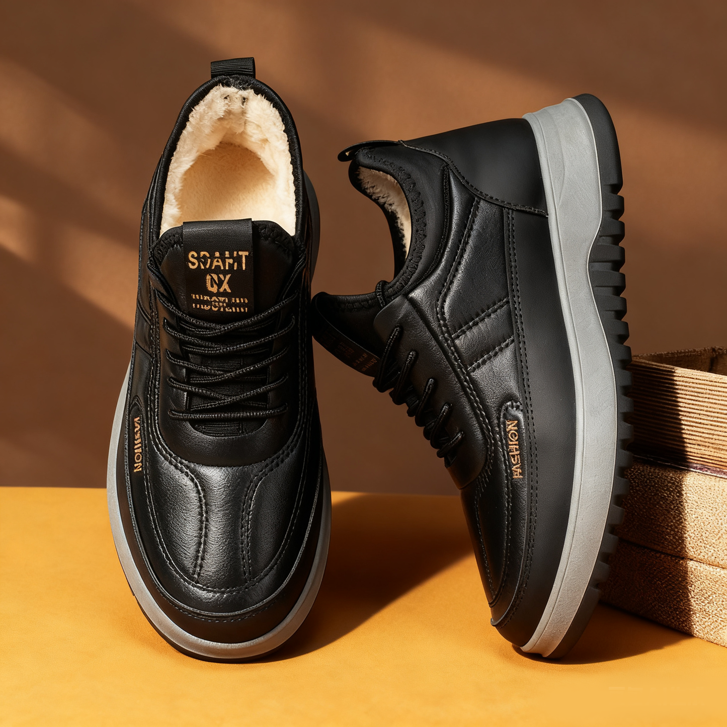 ⛄🔥【39-45】2025 Męskie zimowe buty sportowe, skóra naturalna, wodoodporne, miękka podeszwa i aksamit, nowe