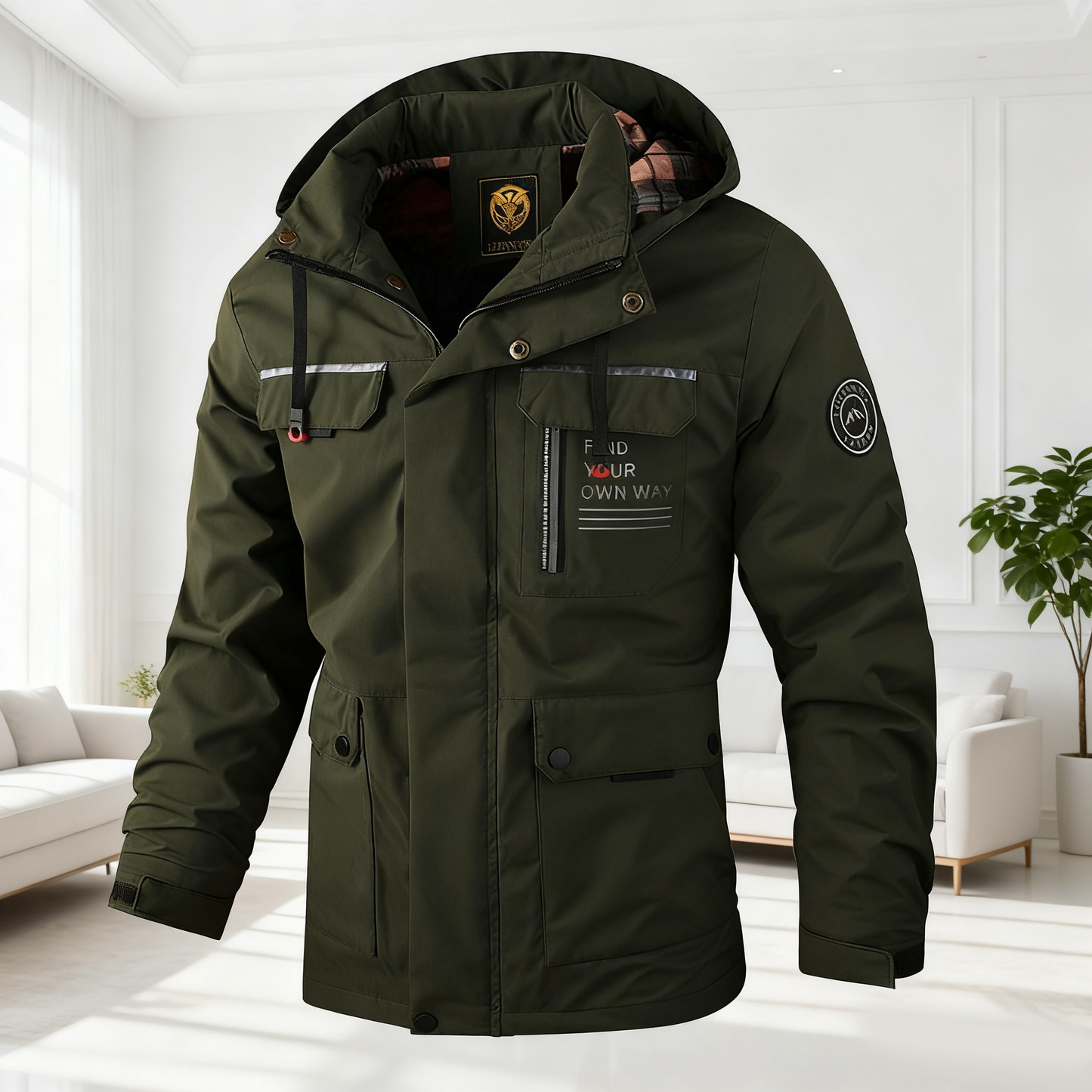 🔥🔥【Promocja odzieży zimowej‼】 【M-6XL】Jesień i zima męska gruba ciepła wiatroszczelna i wodoodporna kurtka